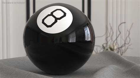 Magic 8 Ball Answer No 3D Model $19 - .3ds .blend .c4d .fbx .max .ma ...