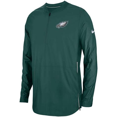 Men's Nike Midnight Green Philadelphia Eagles Sideline Lockdown Quarter ...