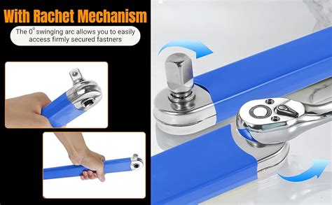 Homdum Impact Extension Wrench Offset Design with Ratchet Mechanism for ...