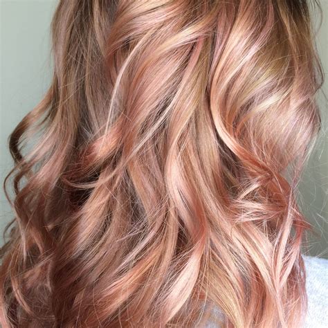 Beautiful Rose Gold / Balayage / Blush | Hair color rose gold, Balayage ...