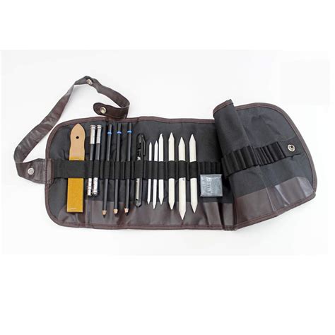 Pencil Wrap Case with Drawing & Sketching Tools – Isomars