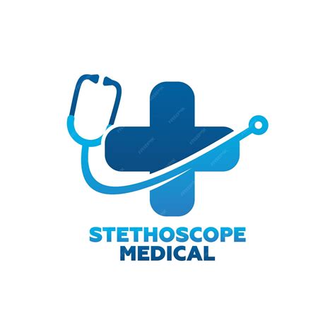 Stethoscope medical logo template design vector, emblem, design concept ...