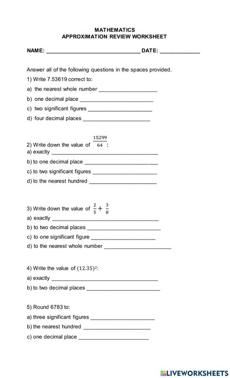 Image result for Approximation Math Problems