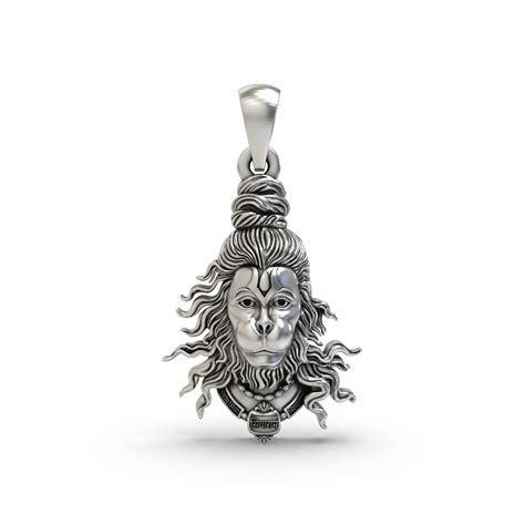 925 Silver Hanumanji Face Pendant – Goyani