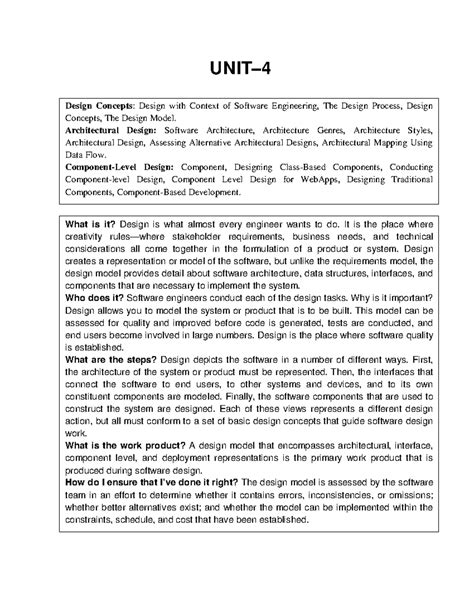 software engineering - 3 Design Concepts: Design with Context of ...