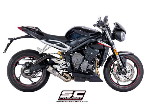 SC Project CR-T Slip-On Exhaust for Triumph Street Triple RS 2020-22 ...