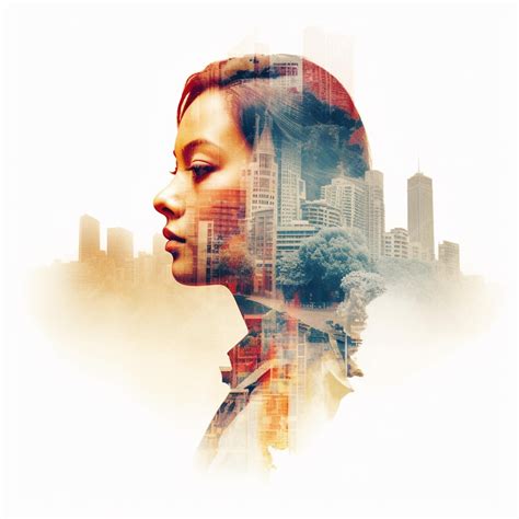 Premium Photo | Very beautiful women double exposure