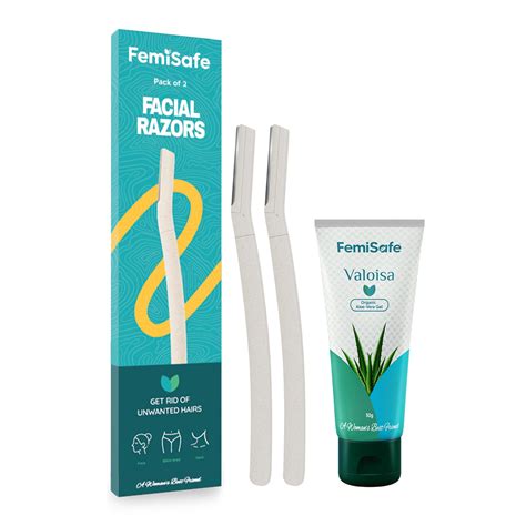 FACE RAZORS (ECO-FRIENDLY) & ALOE-GEL COMBO – Femisafe.in