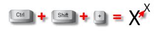 Image result for Superscript Button On Keyboard