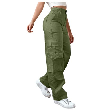 adviicd Cargo Pants for Women High Waisted Hiking Pants Baggy Stretchy ...