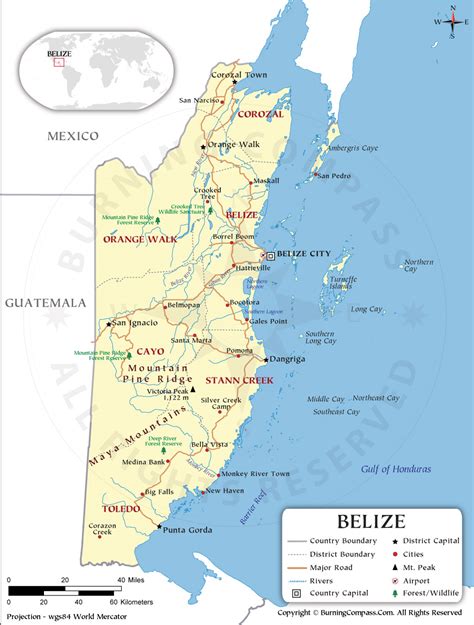 Belize Map