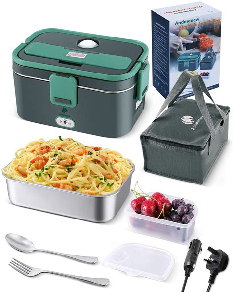 Buy Andmenow 70W Faster Heating Electric Lunch Box Upgraded, 3 in 1 12 ...