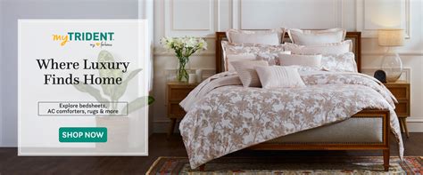 Buy Premium Bedsheets, Rugs, Towels, Bathrobes Online – myTrident India