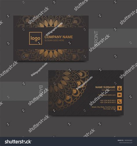 Creative Business Card Design Vector 的图像结果