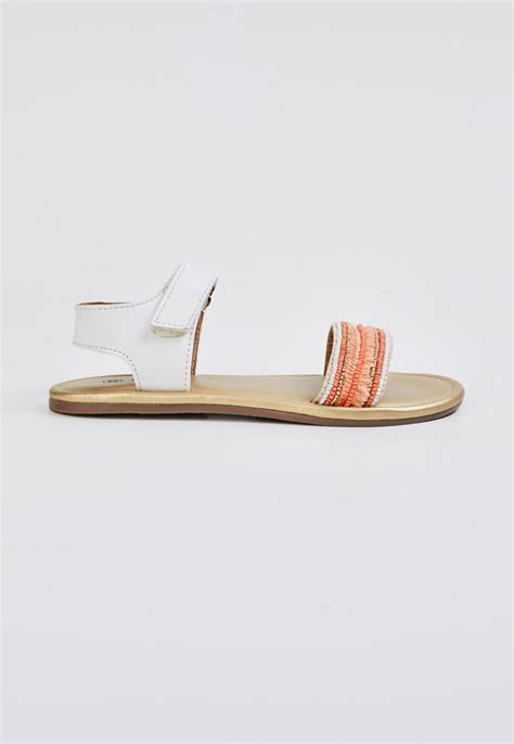 Buy Girls Bead Embroidered Flat Sandals Online at just Rs. 699.0 ...