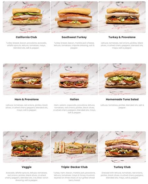 Menu at City Bites restaurant, Edmond, E 2nd St