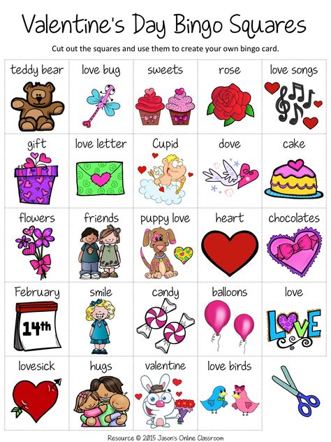 Valentines Day Bingo