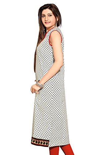 Buy Desi Aura Women's Cotton Long Straight Kurti(K0248_MULTI-COLOURED ...
