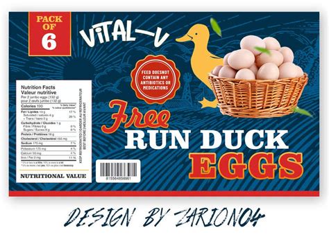 Entry #5 by Zarion04 for New Label for Duck eggs (Dimensions: 5x3 ...