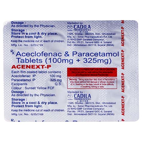 Acenext P Tablet 10's Price, Uses, Side Effects, Composition - Apollo ...