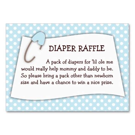 Diaper Raffle Wording On Invitation - Printable Calendars AT A GLANCE