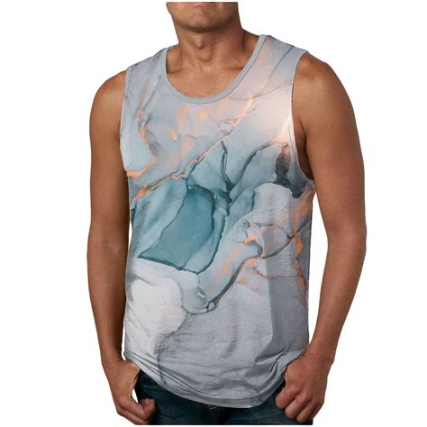 Njoeus Mens Tank Tops Funny Graphic Tees Shirts Gym Workout Tank Top for Men Summer Sleeveless ...