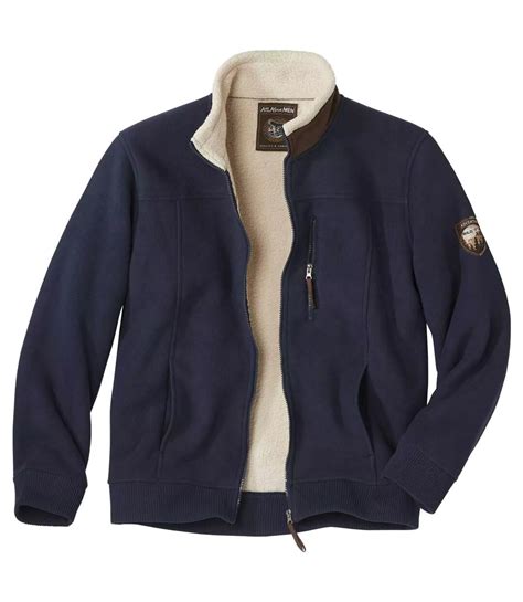 Men's Full Zip Sherpa-Lined Fleece Jacket | Atlas For Men