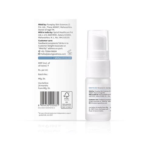 Buy 10% Niacinamide Face Serum with Rice Water | Plum Goodness