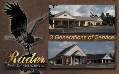RADER FUNERAL HOMES - Updated December 2025 - 1617 Judson Rd, Longview ...