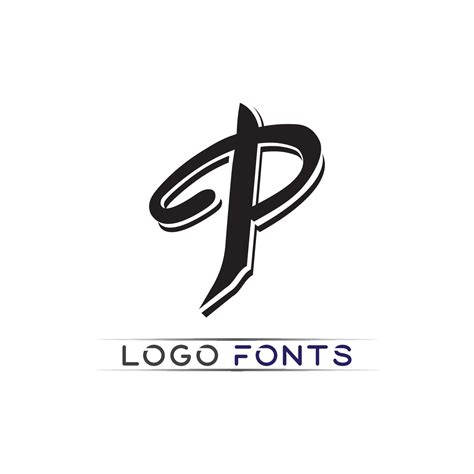 P letter and font logo P design vector business identity company 24726761 Vector Art at Vecteezy