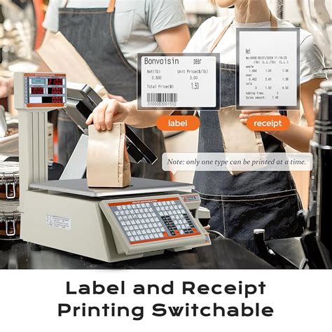 Bonvoisin Label Printing Scale 66lbs Capacity Price India | Ubuy
