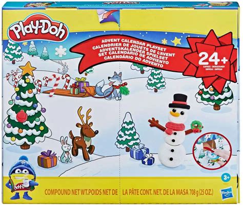 Play-Doh Holiday Playset Advent Calendar 24 Surprises Hasbro Toys - ToyWiz