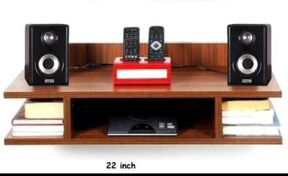 mazing online LED Setup box TV SET UP BOX Wooden Wall Shelf Price in ...