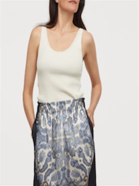 Buy H&M Women Blue Printed Short Skirt - Skirts for Women 10385153 | Myntra