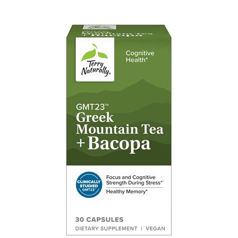 Terry Naturally GMT23 Greek Mountain Tea + Bacopa -- 30 Capsules - Vitacost