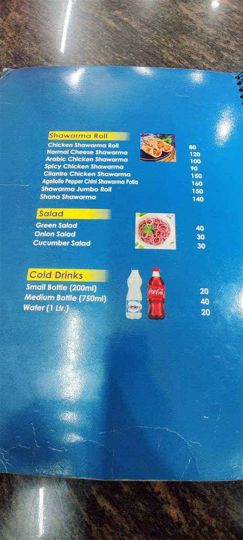 Menu at New Taj Family Resturant, Bengaluru, metro station