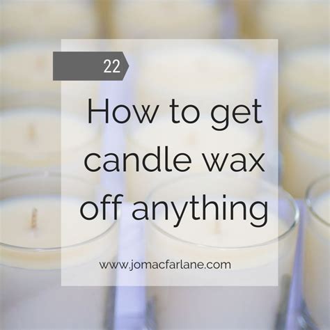 Candle wax removal – Artofit