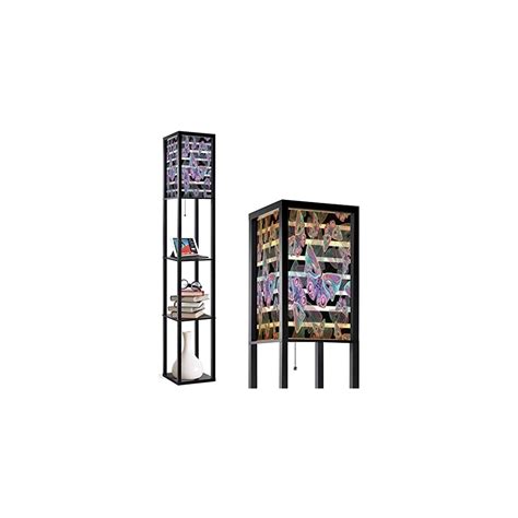 Corner Floor Lamp with Shelves Colored Stylized | Ubuy India
