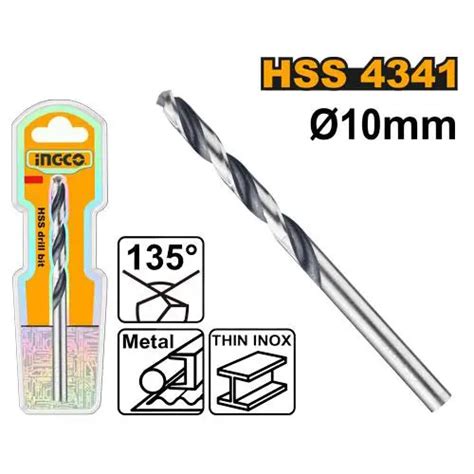 HSS STEEL BIT 10MM INGCO (DBT1201004) | ToolsMart1