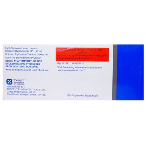 Dilzem 60 Tablet | Uses, Side Effects, Price | Apollo Pharmacy