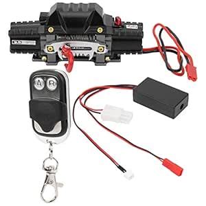 VGEBY RC Winch Set, RC Metal Automatic Double Motor Simulated Winch ...