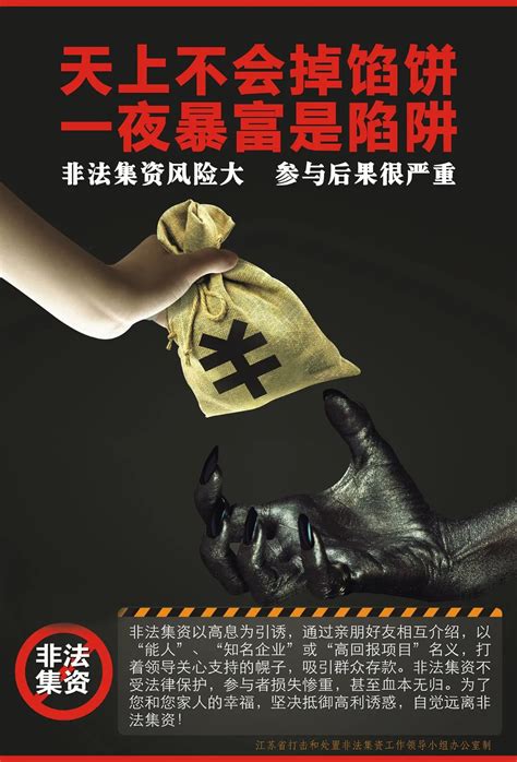 严厉打击非法集资海报设计图片素材_公益宣传图片_海报图片_第5张_红动中国