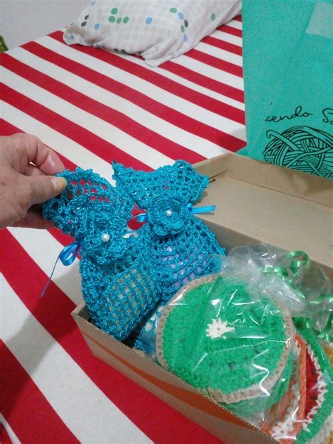 Porta Sabonete em Crochê ou Sachê Perfumado