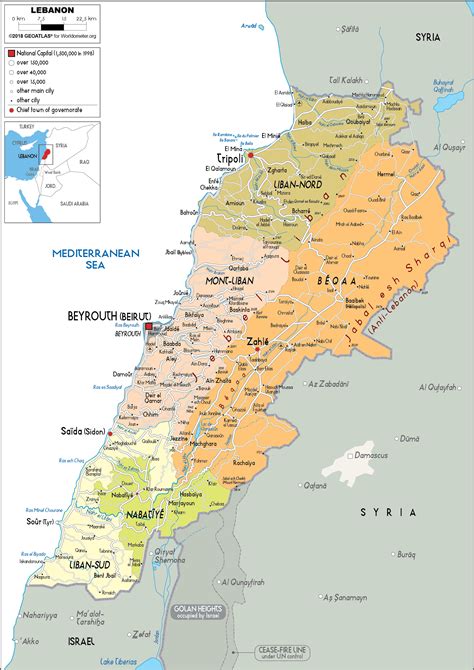 Lebanon Map Lebanon | People, Economy, Religion, & History