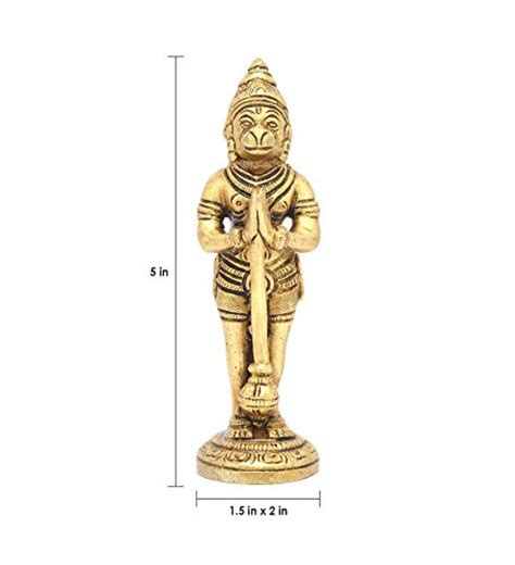 Buy The Humble Hanuman Statue Brass Showpiece Online at Best Price
