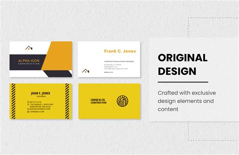 40+ Construction Business Cards Template Bundle in Word, PSD ...