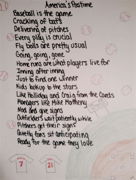 ABC Poem about Baseball for LA