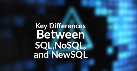 Image result for SQL NoSQL New SQL