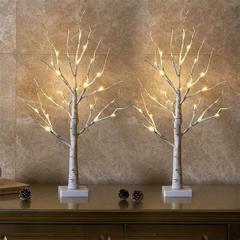 Buy EAMBRITE Lighted Birch Tree for Home Decor, Christmas Decorations ...