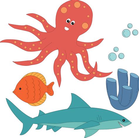 Sea Creatures Clipart